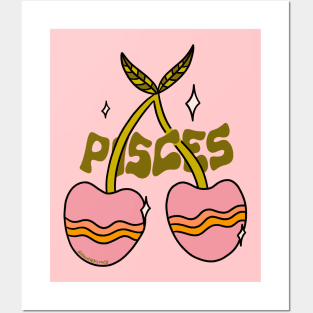 Pisces Cherries Posters and Art